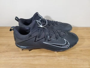 Nike Lunar Vapor Ultrafly Elite Baseball Cleats Triple Blk 852686-002 Mens Sz 16 - Picture 1 of 6