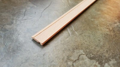 Dollhouse Baseboard Trim or Molding w/ Wire Channel 1/2" wide x 18" 1:12 Scale