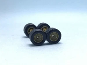 R419 Hotwheels 1/64 Real riders# Turbine Bronze 12mm Medium, Rubber Wheels Tires - Picture 1 of 5