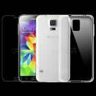 For Samsung Galaxy S5 Sm-G900t I9600 Tempered Glass Screen Protector Soft Case