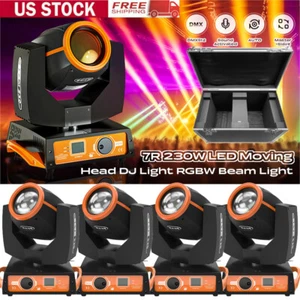 7R 230W LED Moving Head Light Beam Sharpy Stage Lighting 17 Gobo DJ Disco DMX512 - Picture 1 of 26