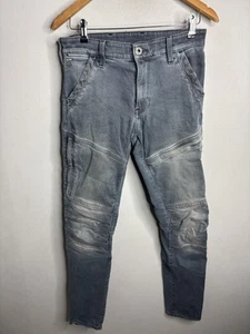G-Star RAW Rackam 3D Skinny Jeans Mens 30x32 Distressed Articulated Moto 6475 - Picture 1 of 10