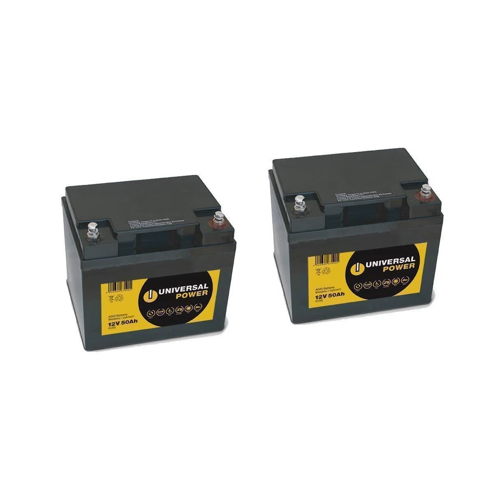 UNIVERSAL POWER Ersatzakku für Bischoff & Bischoff Eltergo Rollstuhl 24V 2 x 12V 50Ah