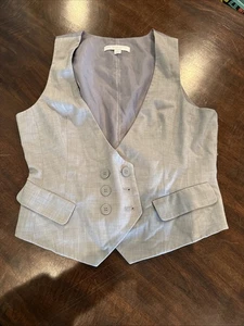 New York & Company Suit Vest Light Gray Size 10- Great Condition - Picture 1 of 4