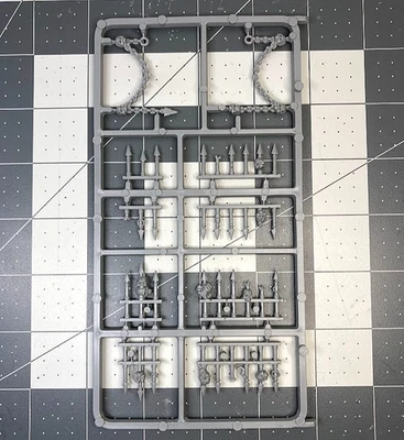 40K CHAIN TROPHY SPIKE RACK Chaos Space Marine Vehicle Accessory bitz sprue RR25 - Image 1 of 2