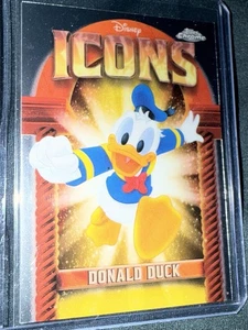 Tarjeta de error 2025 Topps cromada iconos del pato Donald punto impreso raro tarjeta coleccionable - Imagen 1 de 18