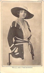 Postal de colección de actor eduardiano Pauline Frederick - Imagen 1 de 2