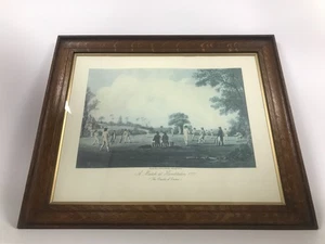 Ein Spiel in Hambledon 1777 "Die Wiege der Grille" im Hartholzrahmen - Bild 1 von 6