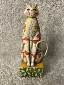 Jim Shore For Heartwood Creek "Abraham" Kitty Cat Figurine 2003 #114420 Retired - Picture 1 of 6