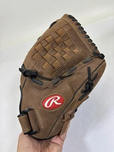 "Guante de béisbol Rawlings RBG36DB de cuero de grano completo 12,5"" diestro ¡XLNT! - Imagen 1 de 9