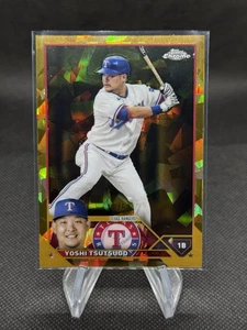 Topps 2023 cromo zafiro Yoshi Tsutsugo dorado/50 #404 Texas Rangers - Imagen 1 de 3