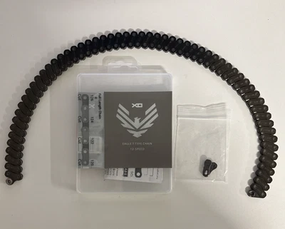 USED - SRAM X0 Eagle T-Type Flattop Chain - 12-Speed | 126 Links | PVD Black - image 1 of 4