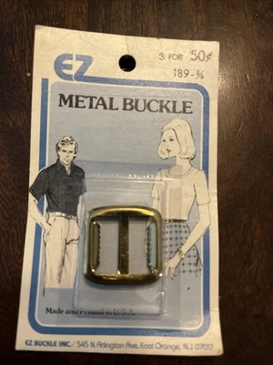 Hebilla de metal Ez #189-3/4 nueva sellada artesanía vintage Foto 1 de 4