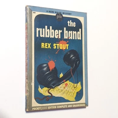 The Rubber Band By Rex Stout Nero Wolfe Pocket Books Mystery Vintage Paperback - Image 1 of 4