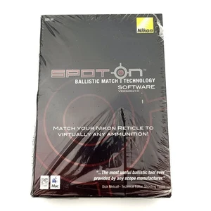 Nikon Spot On Ballistic Match Technology Software for PC & Mac Version 1.0 New - Picture 1 of 4