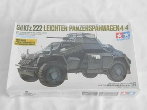 1/35 Tamiya SdKfz 222 Leichter Panzerspahwagen 4x4 Armored Car Plastic Model Kit - Foto 1 di 1