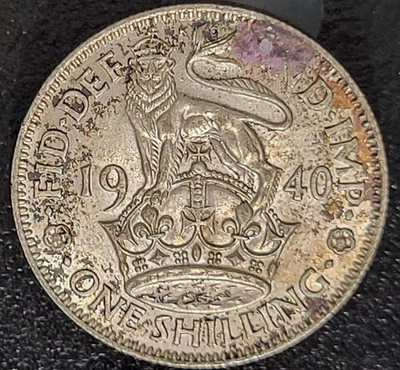 1940 Great Britain 1 Shilling Silver Coin - Image 1 of 2