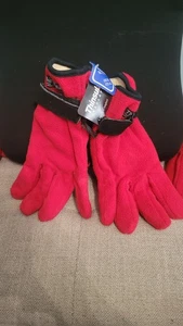 Damen 3M Thinsulate Fleece Winterhandschuhe - Rot/Schwarz - Einheitsgröße - Neu - Bild 1 von 7
