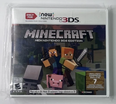 Minecraft "Nuevo" Nintendo 3DS Juego Estuche Edición Niños XL *No Para 3DS 2DS Regular* Foto 1 de 4