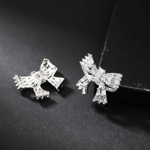 Bowknot Sewing Button with Sparkling Rhinestone Perfect for Fashion Enthusiasts - Picture 1 of 9