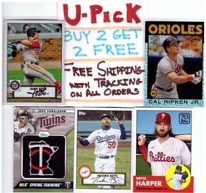 2021 Topps Series 1 Inserts, 1986, 70 Years, T52, Buy 2 Get 2 FREE, Ships FREE - Picture 1 of 121