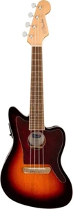 Fender Fullerton Jazzmaster Concert A/E Ukulele - Sunburst, New! - Picture 1 of 6