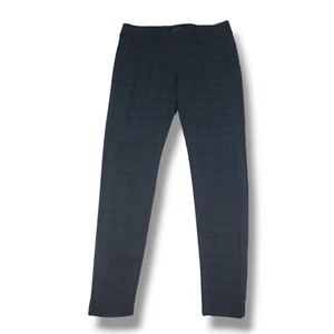 Liverpool Plaid Cameron Pull On Leggings Womens 8 Blue Plaid Pull On Pant - Picture 1 of 10