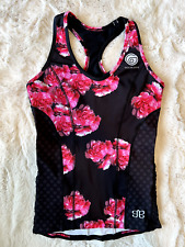 ALBION with GOLDILOCKS Womens' Black Pink Sleeveless Cycling Jersey Size M
