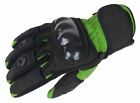 Motorcycle Gloves Motorcycle Glove Summer Green Black Short by Bangla S
