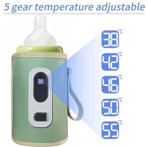 2025 Portable USB Bottle Warmer Led Display, 5 Temperature Adjustable Baby Milk - Picture 1 of 11