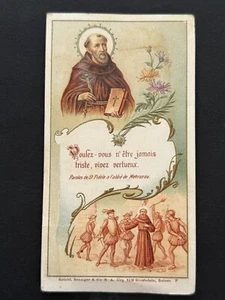 holy card chromolithography santino image pieuse "SAN FIDELE" - Picture 1 of 1