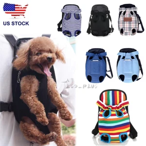 Pet Carrier Backpack Adjustable Cat Dog Pet Front Carrier Legs Out Travel Bag US - Picture 1 of 16