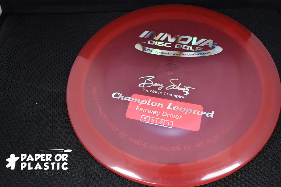 Innova Champion LEOPARD Disc Golf 168 G Fairway Driver Red NEW Silver Prism - Image 1 of 1