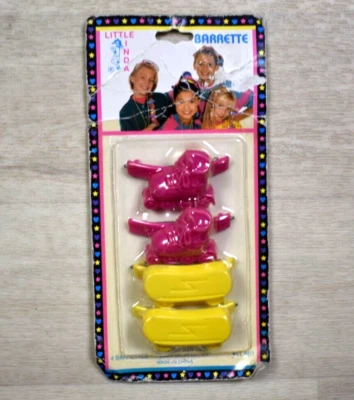 Accesorios para el cabello años 90 Little Linda Skateboard Rollerskate Barrettes Nuevo de Lote Antiguo Nuevo Foto 1 de 4