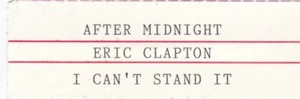 Eric Clapton - After Midnight - original jukebox title strip - Picture 1 of 1