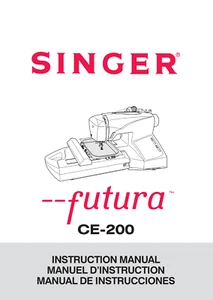 Singer Futura CE-200 Bedienungsanleitung: 100 Seiten spulengebunden - Bild 1 von 2