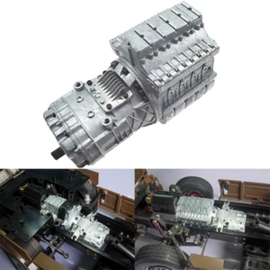 Metal Simulation CVT Upgrade Gearbox for 1/14 Tamiya RC Truck SCANIA VOLVO Car - Picture 1 of 15
