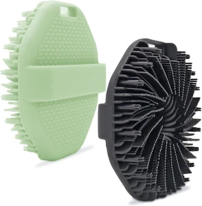 2-Pack Silicone Body Scrubber Shower Brushes,Exfoliating Body Scrubber for All S - Picture 1 of 12