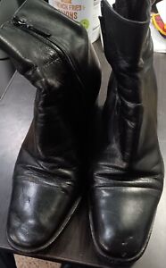 Russell & Bromley Leather Ankle Boots Made In Italy Size 38.5