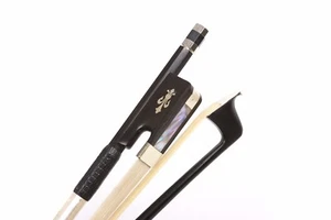 Yinfente Viola Bow Carbon Fiber Ebony frog Good balance Natural HorseTail - Picture 1 of 8