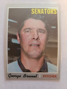 1970 TOPPS GEORGE BRUNET #328 VG/EX COMBINED SHIPPING