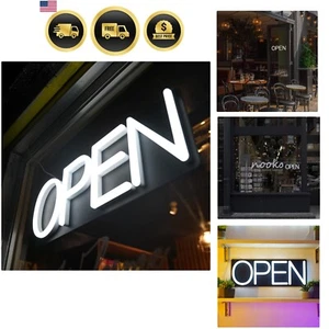Offenes Schild LED Neonlicht hell Laden Geschäft Schaufenster Display - Bild 1 von 8