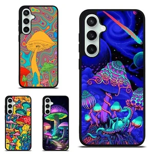 For iPhone SE XS XR Max 5 6 7 8 Plus Anti fall Cover psychedelic mushroom trippy - Picture 1 of 25