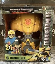 Transformers Rise of The Beasts Movie Bumblebee 2 in 1 Converting Roleplay Mask