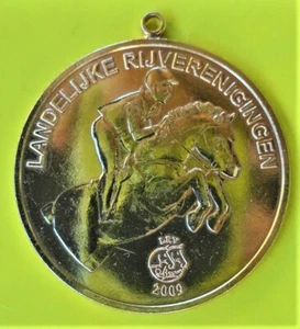 BELGIUM HORSE AWARD LRV GEWESTELIJK RUITERTORNOI PELUSA 9 OJOS 2009 Ø25mm- 40 gr - Imagen 1 de 4