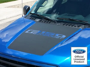 2015-2016 Ford F-150 Hood Stripe W/ F150 Ecoboost Logo Vinyl Decals Graphic - Picture 1 of 4