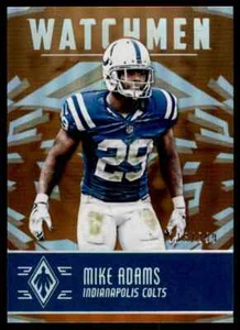 Panini Phoenix Watchmen 2016 naranja Mike Adams 113/299 Indianapolis Colts #WM-MA - Imagen 1 de 2