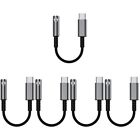 5 Pack Audio Line Aluminum Alloy Headphones Adapter USB Type Cable