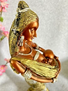 Mutter hält Kind Skulptur Statue 18,5" hoch - Bild 1 von 20