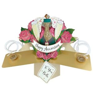 Wedding Anniversary Card 3D Pop Up Card For Wedding Day Gift Card